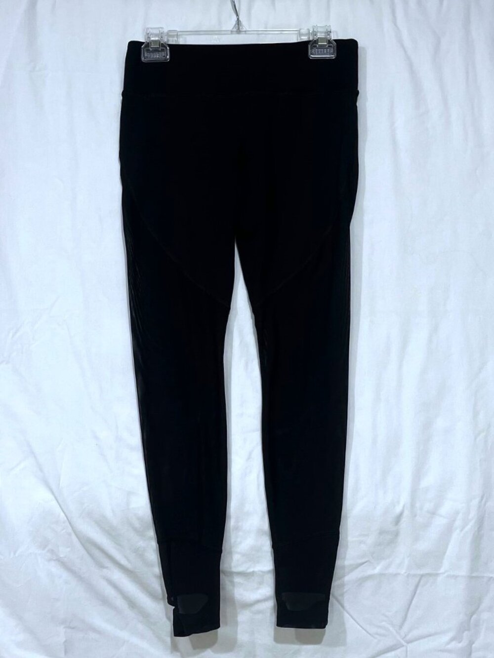 Forever 21 Black Mesh Leggings – High Waisted – Stirrups – Size M
